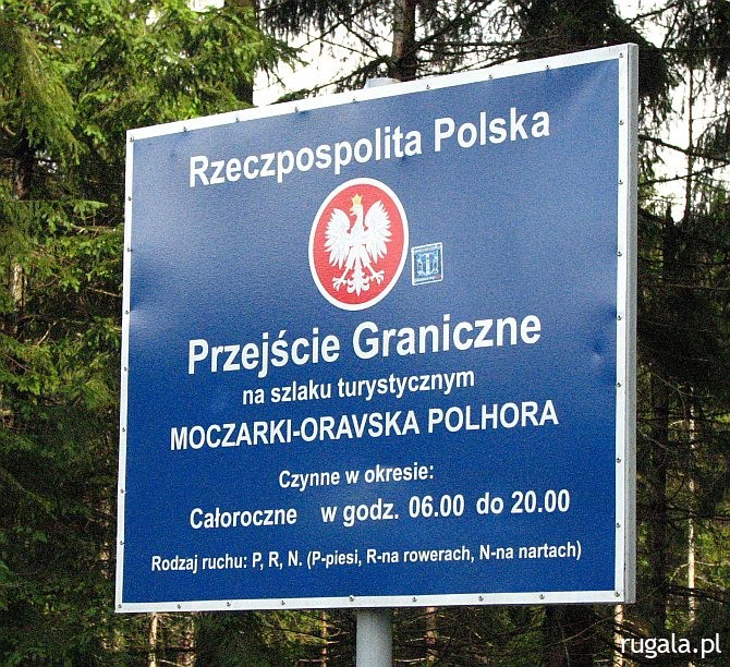 Przejście graniczne Moczarki - Oravská Polhora