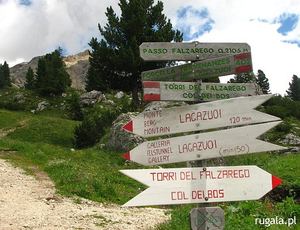Passo Falzarego - znaki