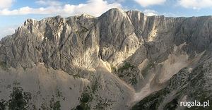 Vrh Šljemena (2455 m) - północna ściana, Durmitor