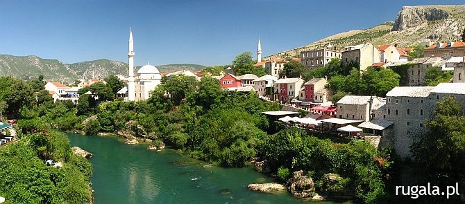 Mostar i rzeka Neretwa (Neretva)