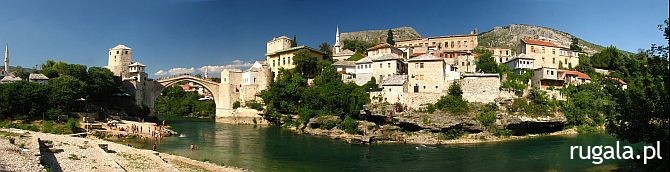 Mostar i rzeka Neretwa (Neretva)