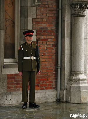 Gibraltarski żołnierz na posterunku