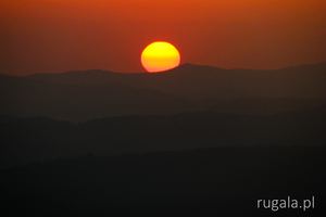 Zachód słońca w Bieszczadach Wschodnich