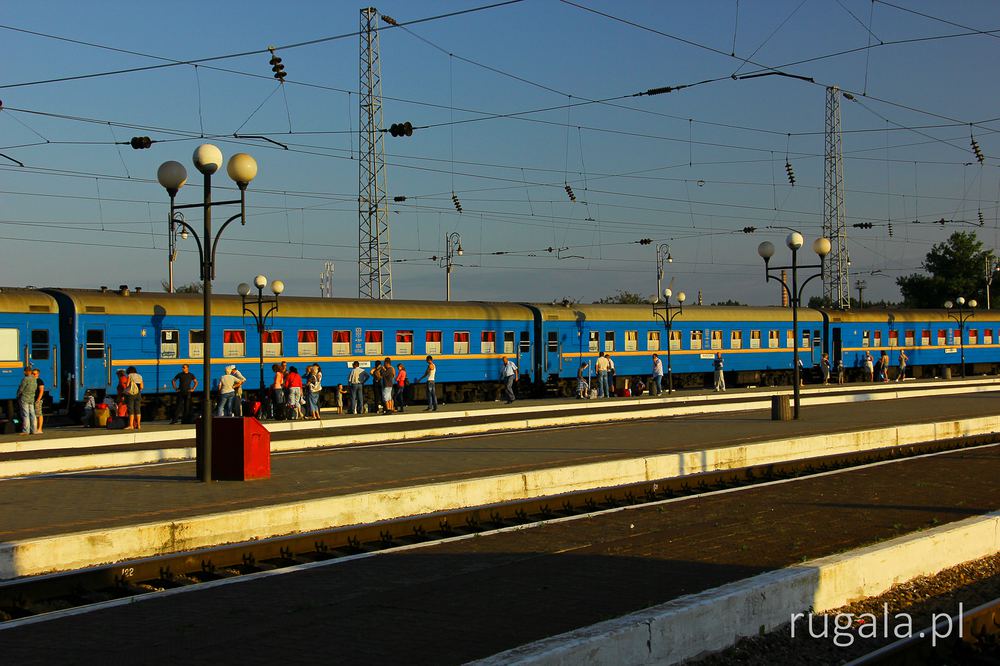 Na dworcu kolejowym we Lwowie
