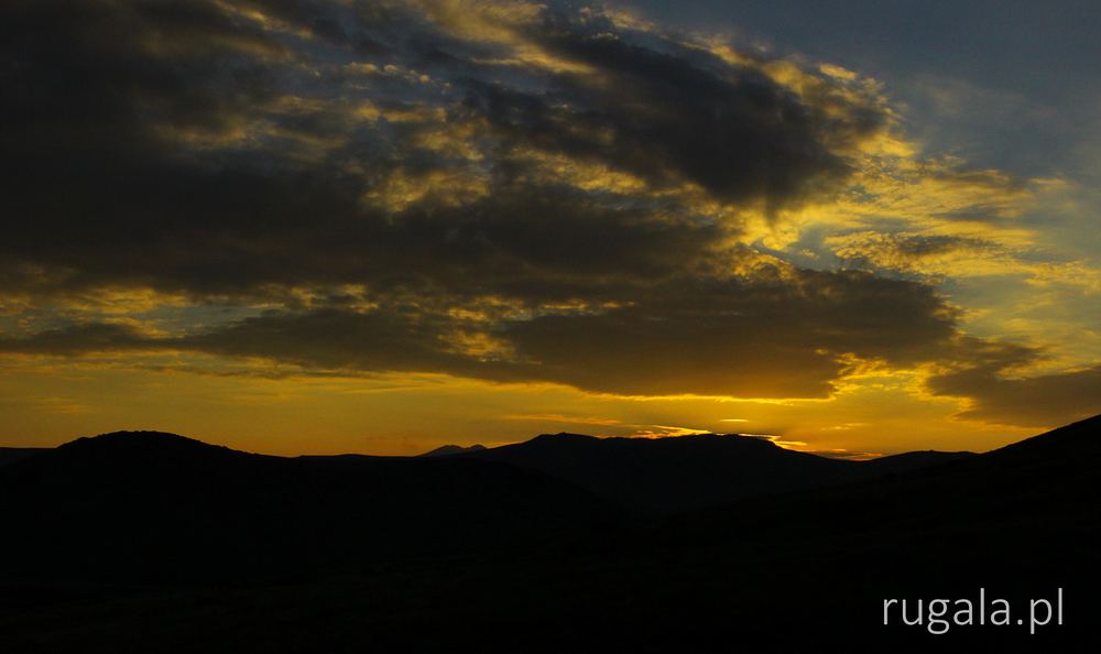 Zachód słońca nad plateau Dautica (Даутица)