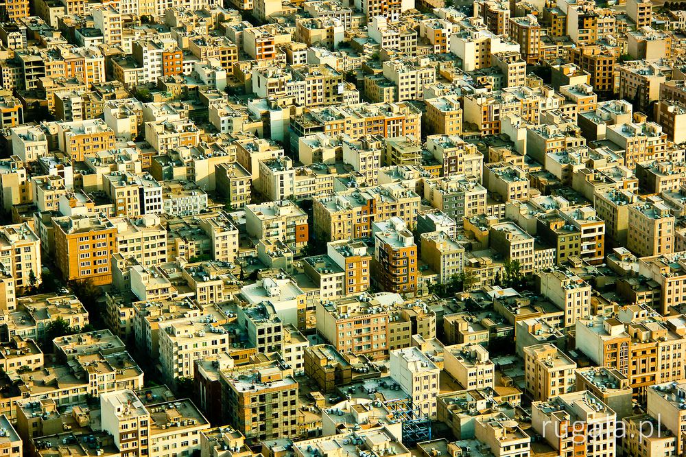 Teheran - widok z wieży Milad (Borj e Milād‎)