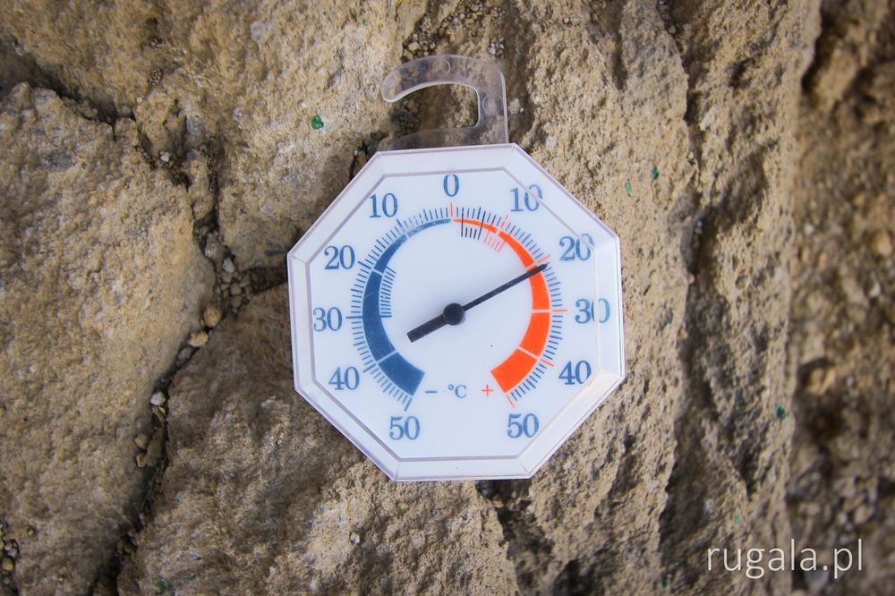 Temperatura w cieniu, obóz II Goosfand Sara - 3040 m