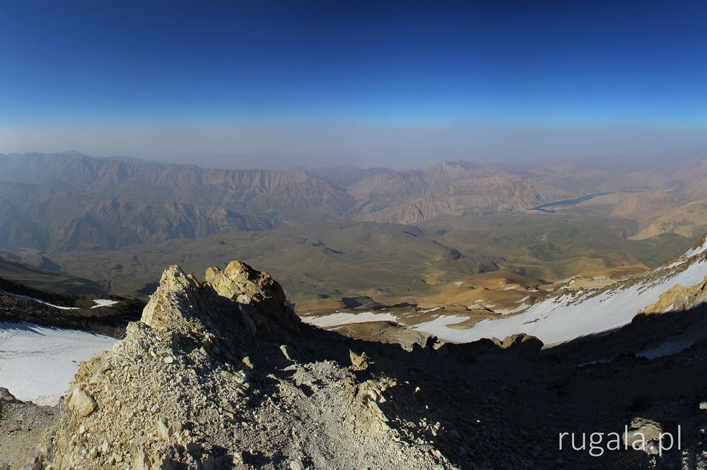 Damavand - widok na Dolinę Haraz i Góry Alborz