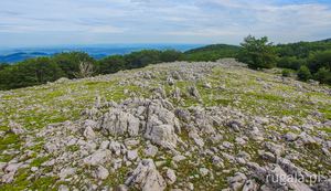 Lapiaz - formacje skalne w Górach Mehedinți