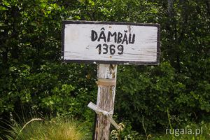 Dâmbău - 1369 m - tabliczka szczytowa