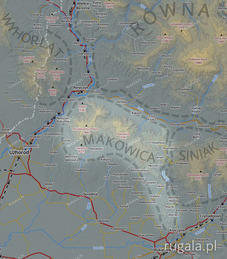 Makowica - mapa poglądowa