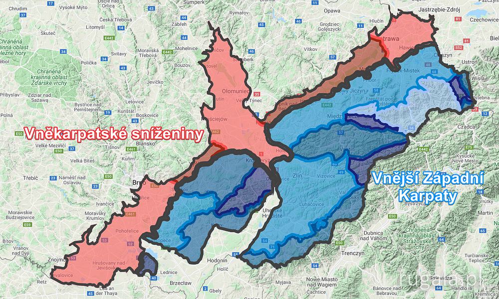Regionalizacja Karpat Czeskich