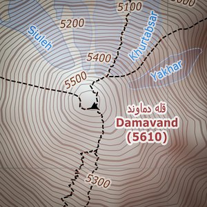 Demawend - mapa