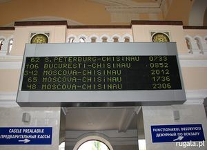Kiszyniów (Chişinău) - rozkład jazdy pociągów