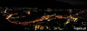 Kotor, Zatoka Kotorska - nocny widok z Twierdzy św. Jana