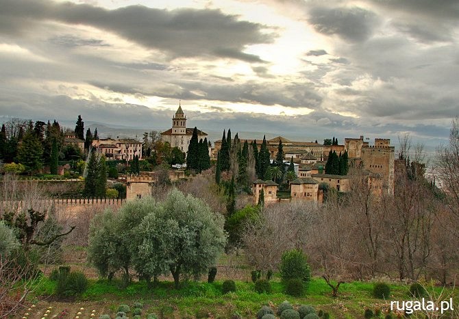 Alhambra - widok z Generalife