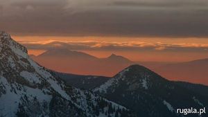 Zachód słońca w Tatrach Zachodnich