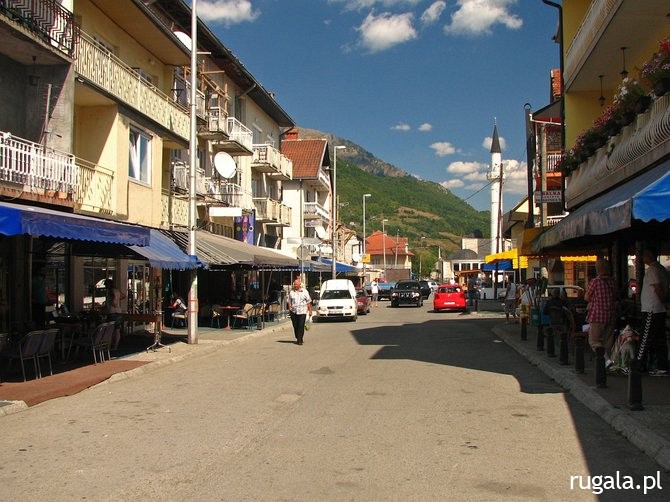 Ulica w centrum Gusinje
