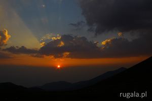 Zachód słońca z Kabaty
