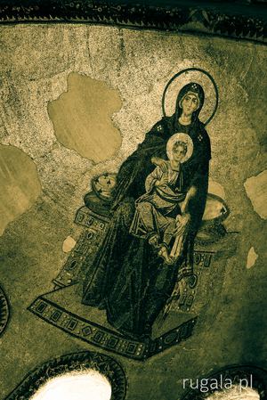 Hagia Sophia - mozaika Matki Boskiej z Dzieciątkiem