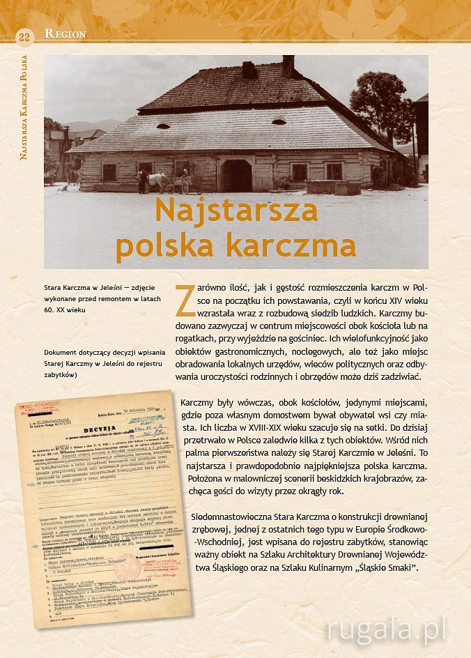 Najstarsza Karczma Polska - opis