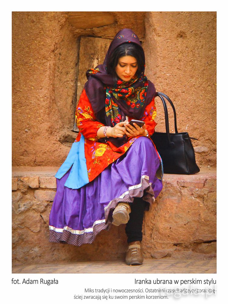 Iranka ubrana w perskim stylu