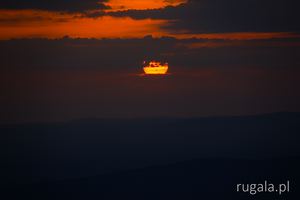 Zachód słońca w Górach Harghita