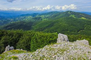Widok na otoczenie Doliny Arșasca, Munții Mehedinți