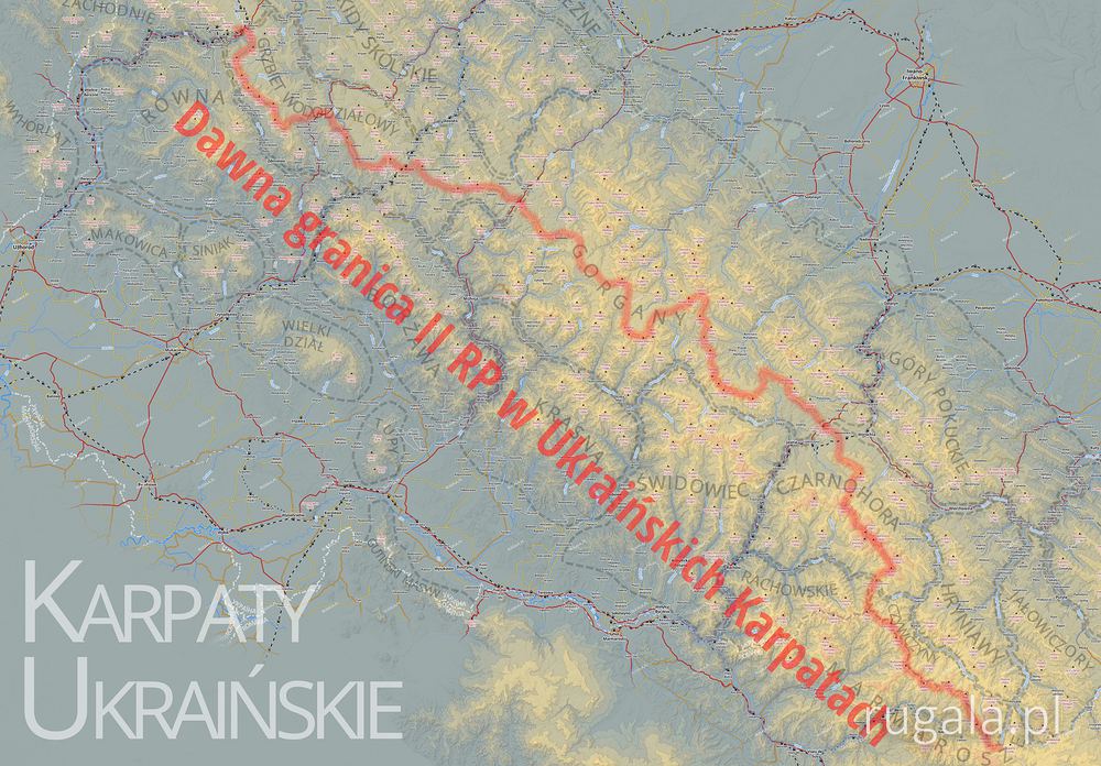 Trasa dawną granicą II RP w Ukraińskich Karpatach - przebieg