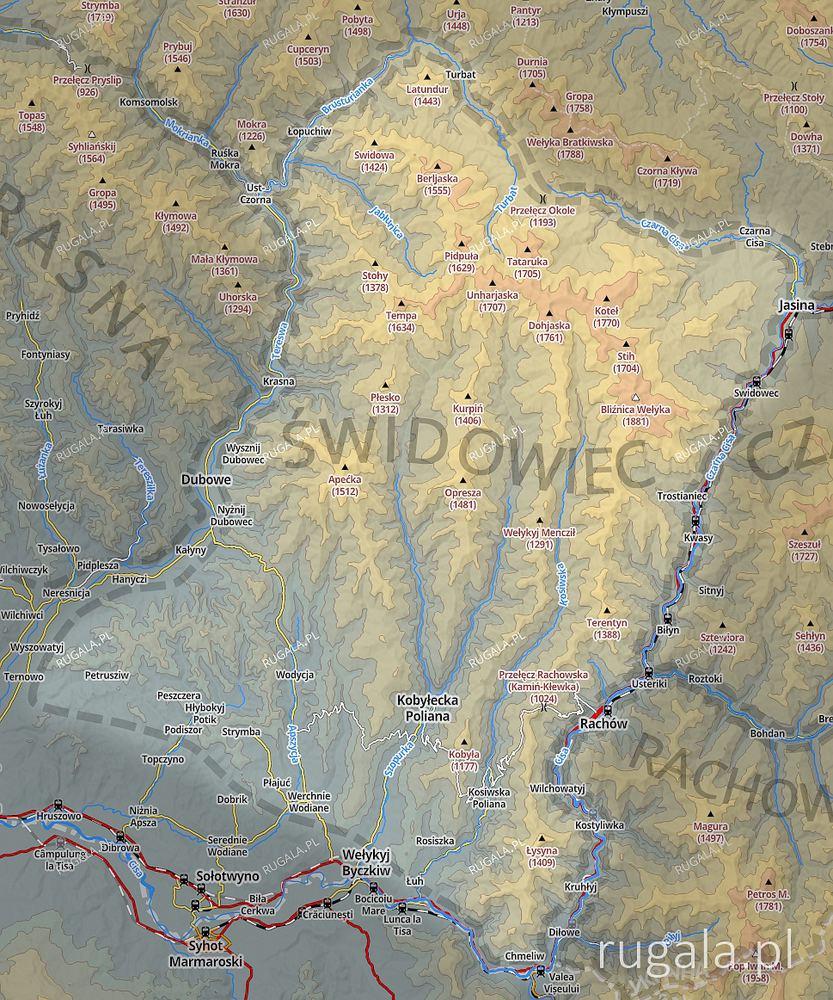 Świdowiec - mapa poglądowa