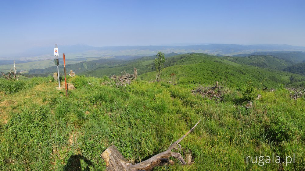 Ihla - widok ze szczytu, Góry Lewockie
