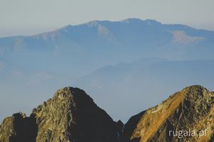 Dziumbier w Tatrach Niżnych - widok z Rysów