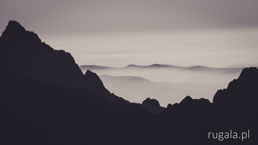 Góry Lewockie z Rysów - Kuligura, Čiernohuzec i Čierna hora