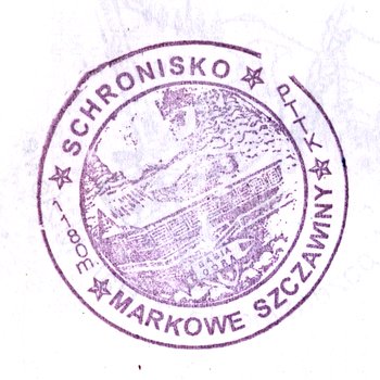 Pieczątka - Schronisko PTTK na Markowych Szczawinach - 1999