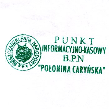 Pieczątka - Punkt informacyjno-kasowy BdPN Połonina Caryńska - 2000