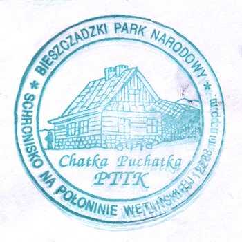 Pieczątka - Schronisko PTTK Chatka Puchatka na Połoninie Wetlińskiej - 2000