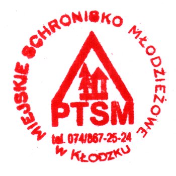Pieczątka - Miejskie Schronisko Młodzieżowe PTSM w Kłodzku - 2001