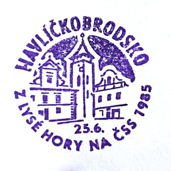 Pieczątka - Havlíčkobrodsko - Z Lysé Hory na ČSS 1985 - 2020