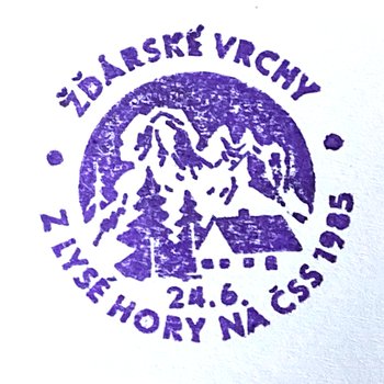 Pieczątka - Žďárské vrchy - Z Lysé Hory na ČSS 1985 - 2020