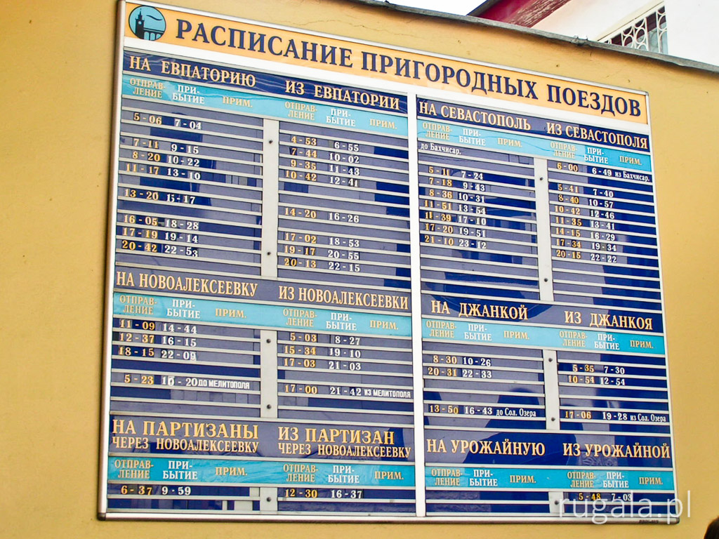 Krym: Simferopol (Симферополь) - pociągi (4)